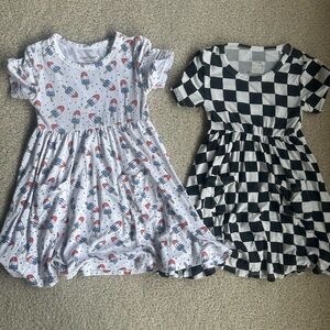 Set of 2 Angel Dear bamboo dresses size 18-24mo!